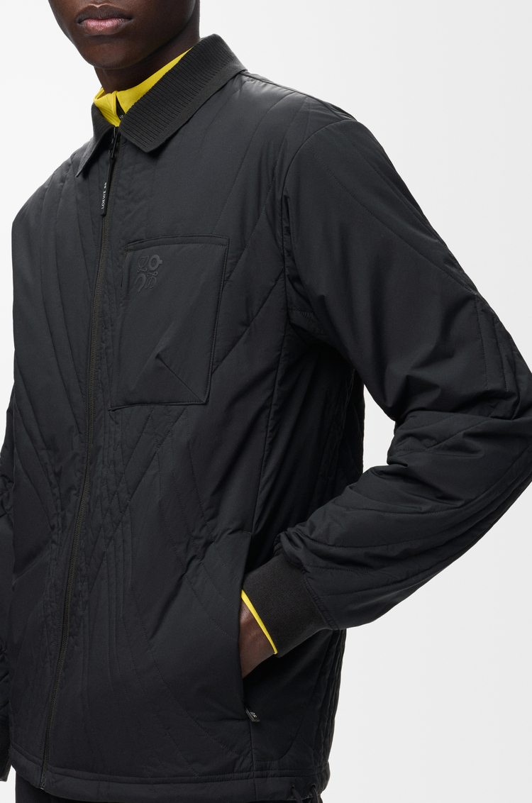 LOEWE Quilted jacket in technical shell Black