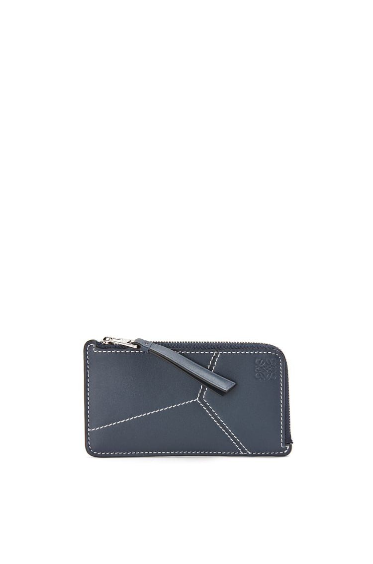 LOEWE Puzzle stitches coin cardholder in smooth calfskin Ocean