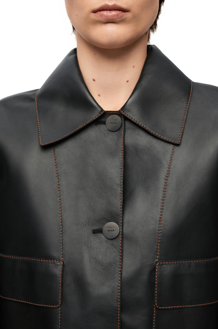 LOEWE Button jacket in nappa Black