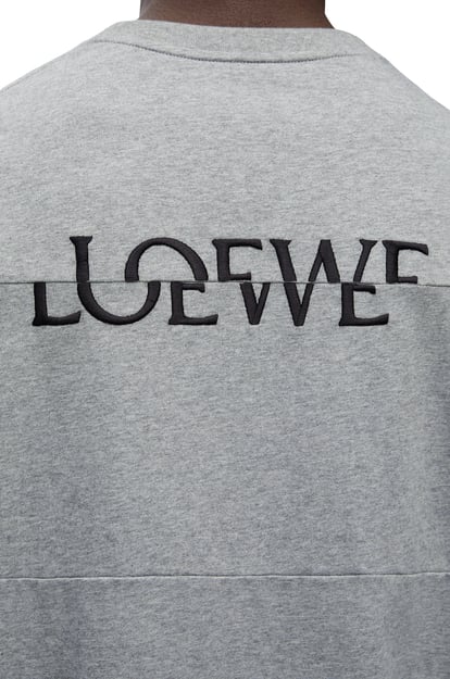 LOEWE Loose fit T-shirt in cotton Grey Melange plp_rd