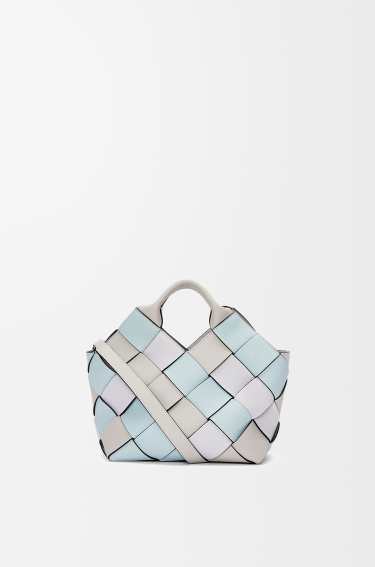 LOEWE WOVEN BASKET SMALL BAG Ghost/Acqua