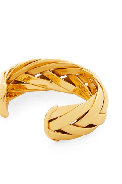 LOEWE Large braided cuff in sterling silver Gold plp_rd