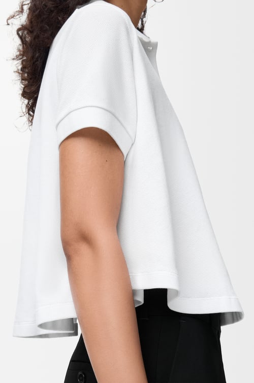 Trapeze polo in cotton