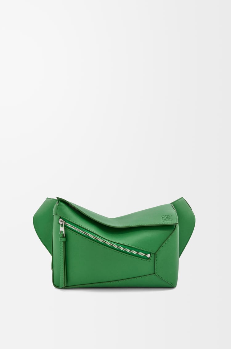 LOEWE Small Puzzle bumbag in classic calfskin Tropical Green
