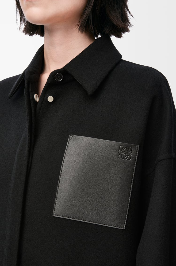 LOEWE オーバーシャツ（ウール&カシミヤ） ブラック
