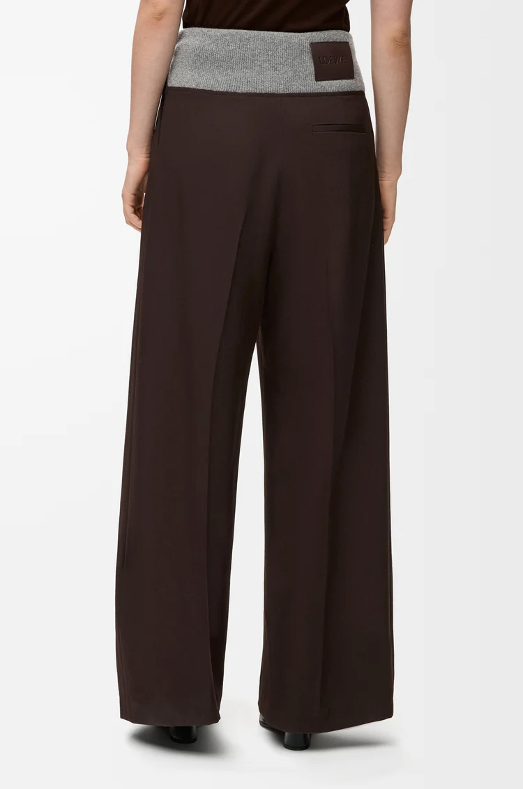 LOEWE Hose aus Wolle Braun
