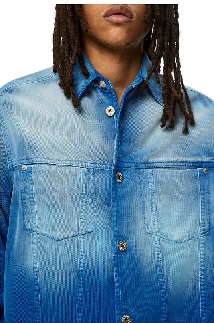LOEWE Overshirt in sunbleach denim Blue