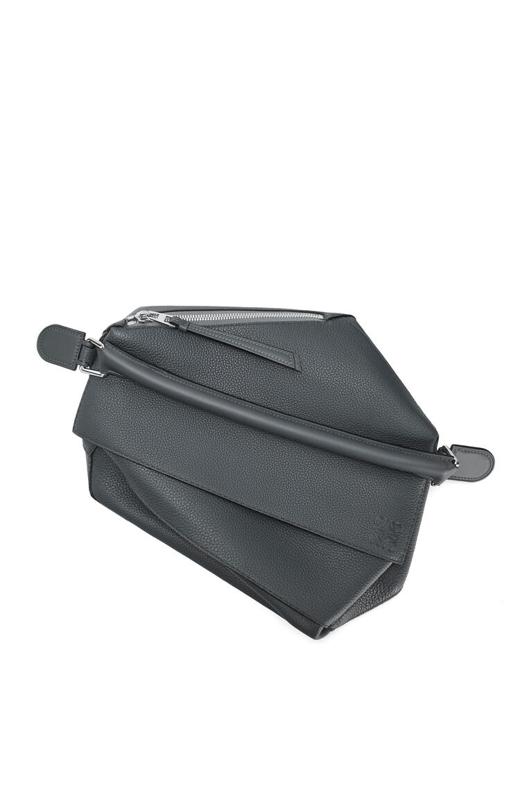 LOEWE Large Puzzle Edge bag in grained calfskin Anthracite