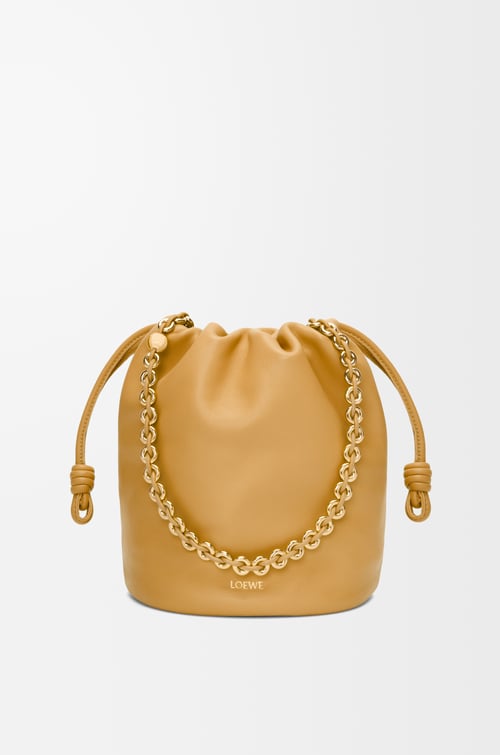 LOEWE 柔軟納帕小羊皮 Flamenco Purse 水桶包 撒哈拉色 plp_rd