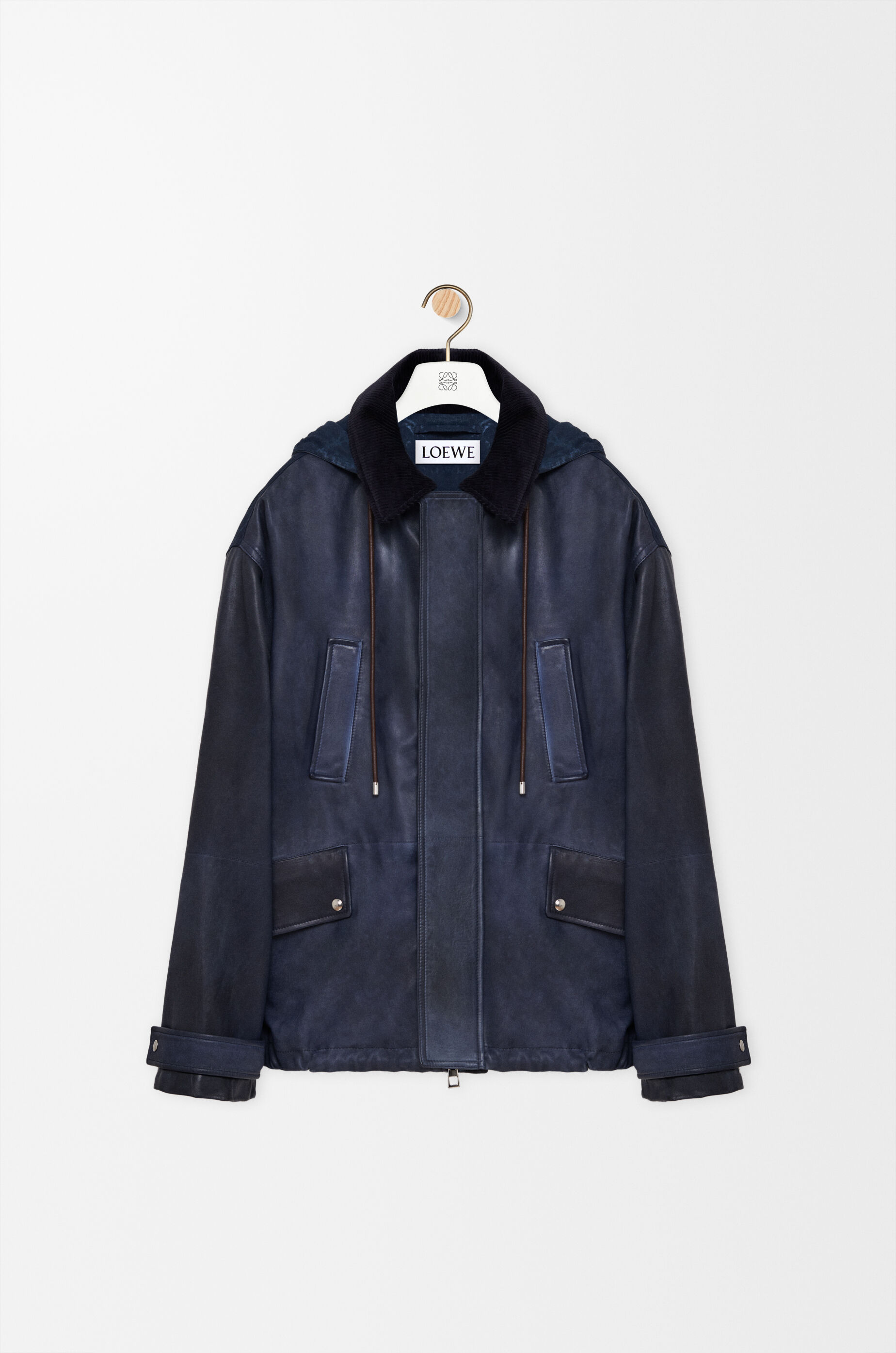 LOEWE ネイビー レザージャケット LOEWE ネイビー レザージャケット 中古・古着通販】LOEWE (ロエベ