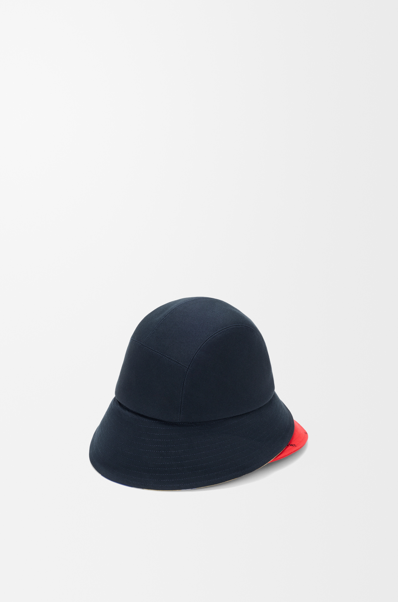 LOEWE Multi-brim bucket hat in cotton canvas Multicolor