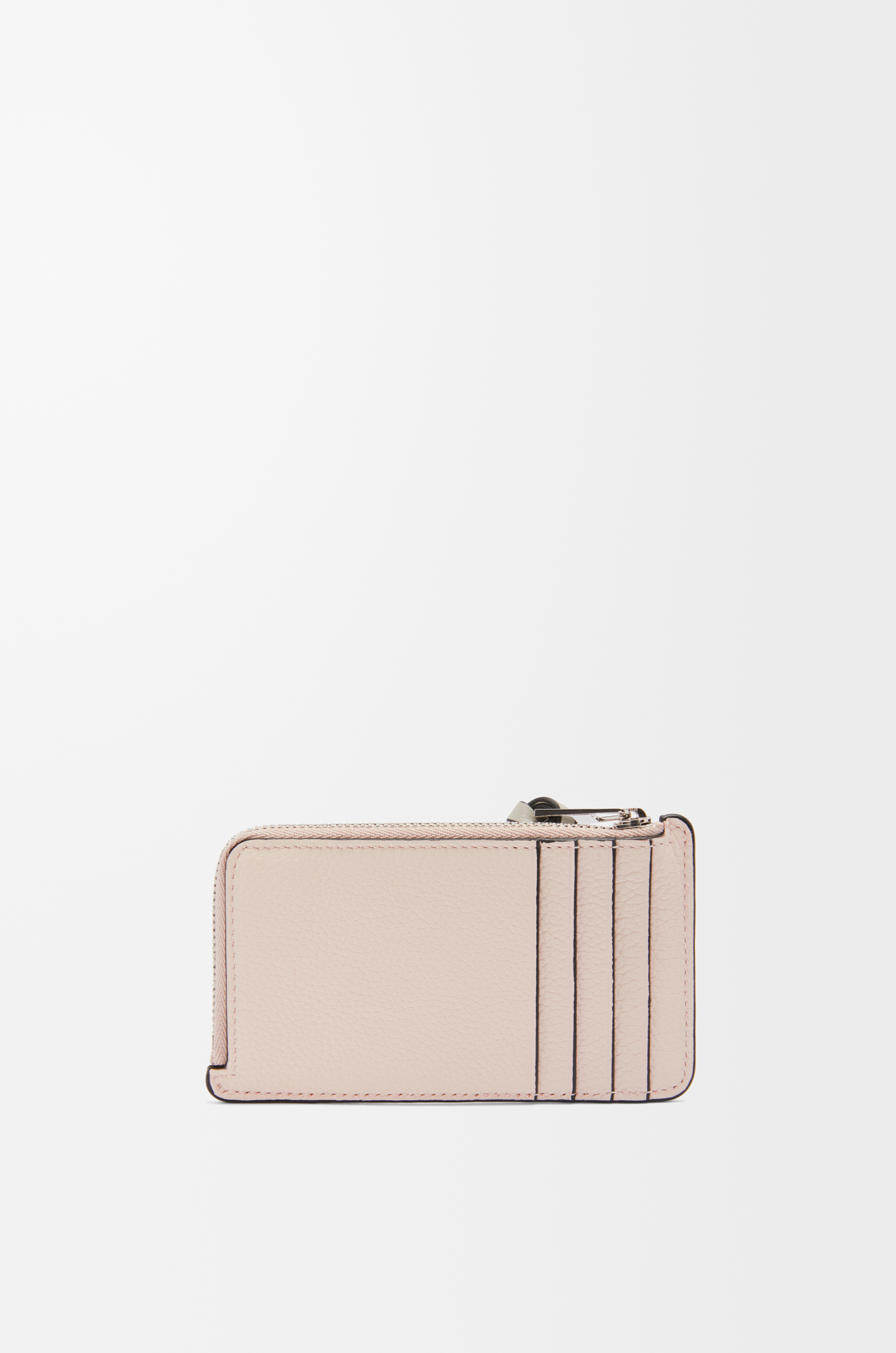 LOEWE Coin cardholder in soft grained calfskin Talc/Light Oat