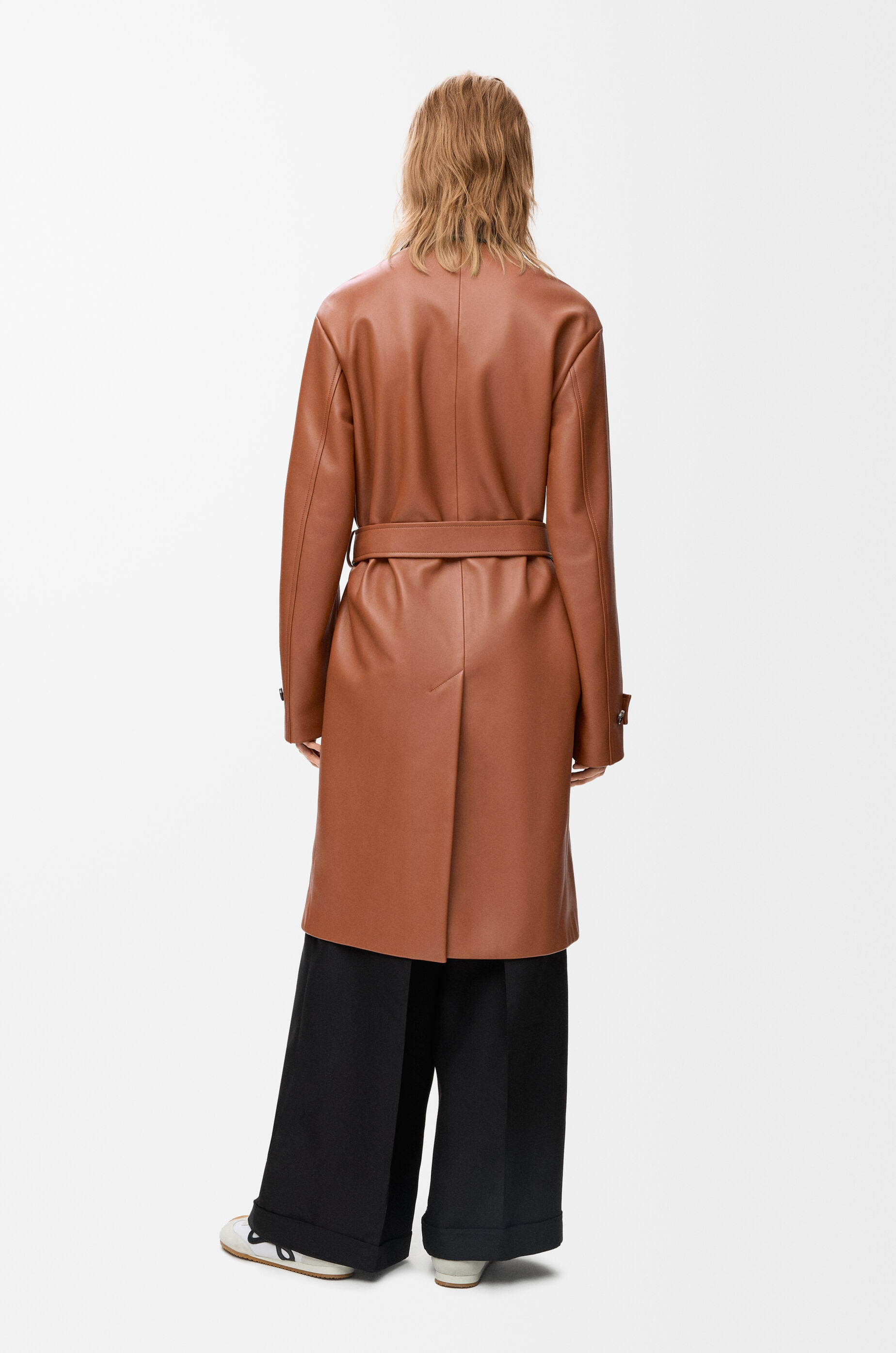 Coat in nappa lambskin Brown - LOEWE