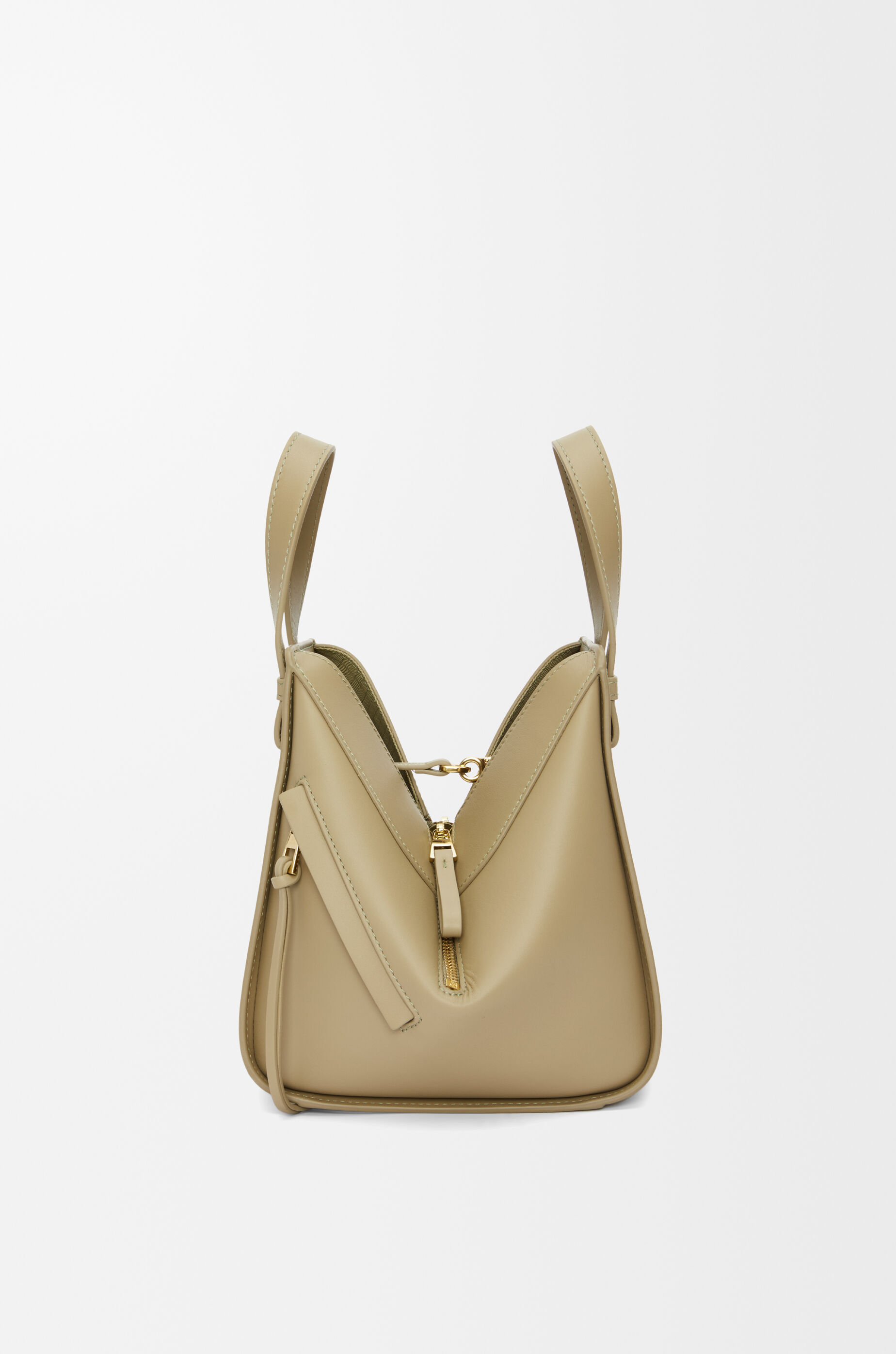 Compact Hammock bag in satin calfskin Green - LOEWE