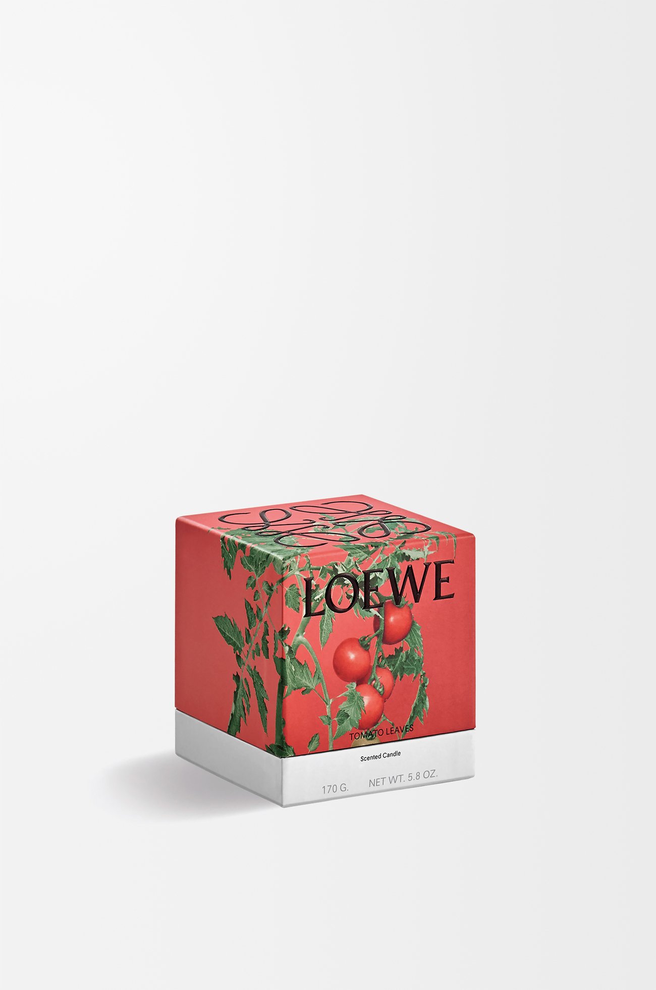 LOEWE Small Tomato Leaves candle Red
