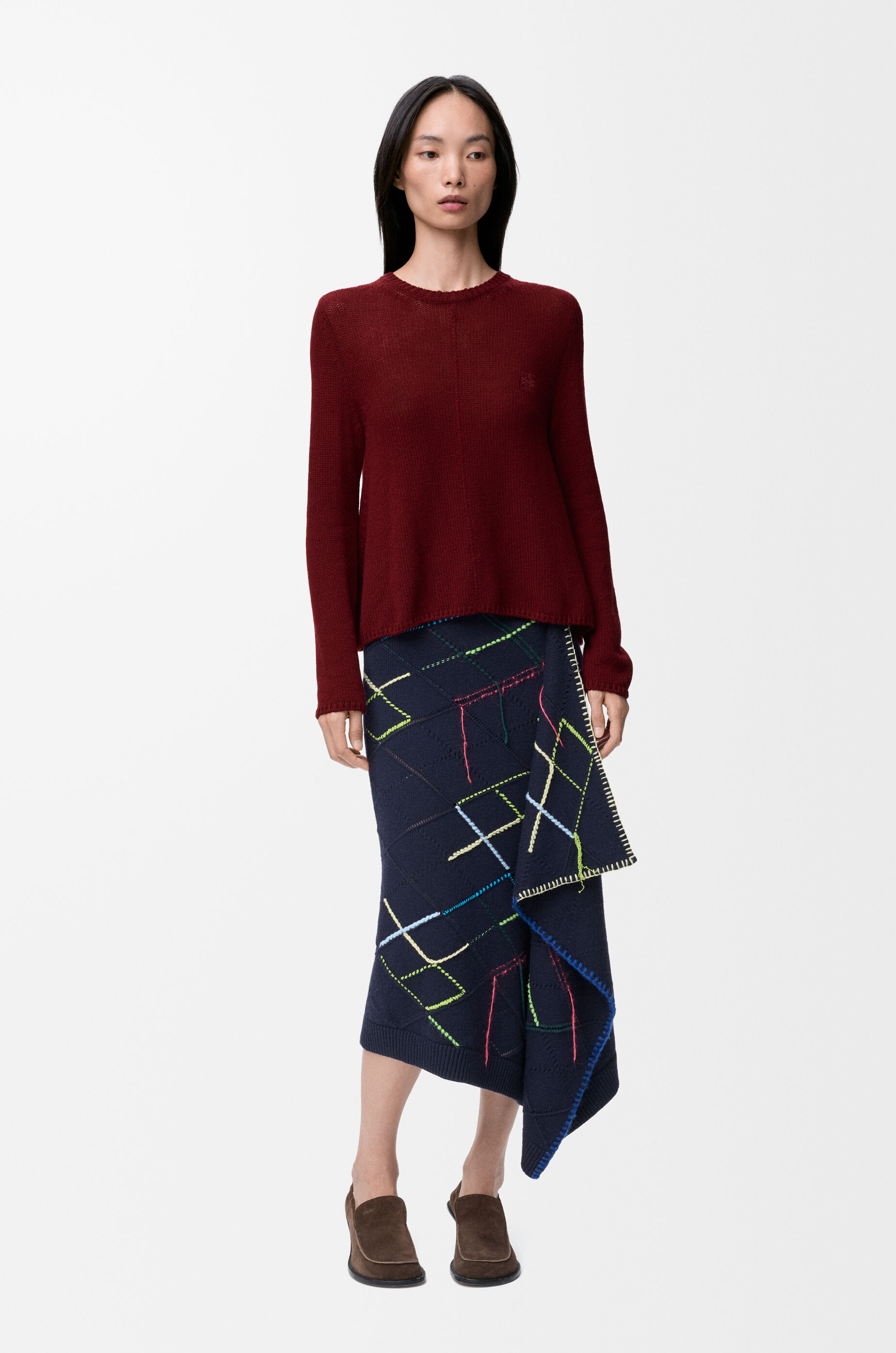 LOEWE カシミヤ+ウール ニット セーター（カシミヤ） ブラック - LOEWE