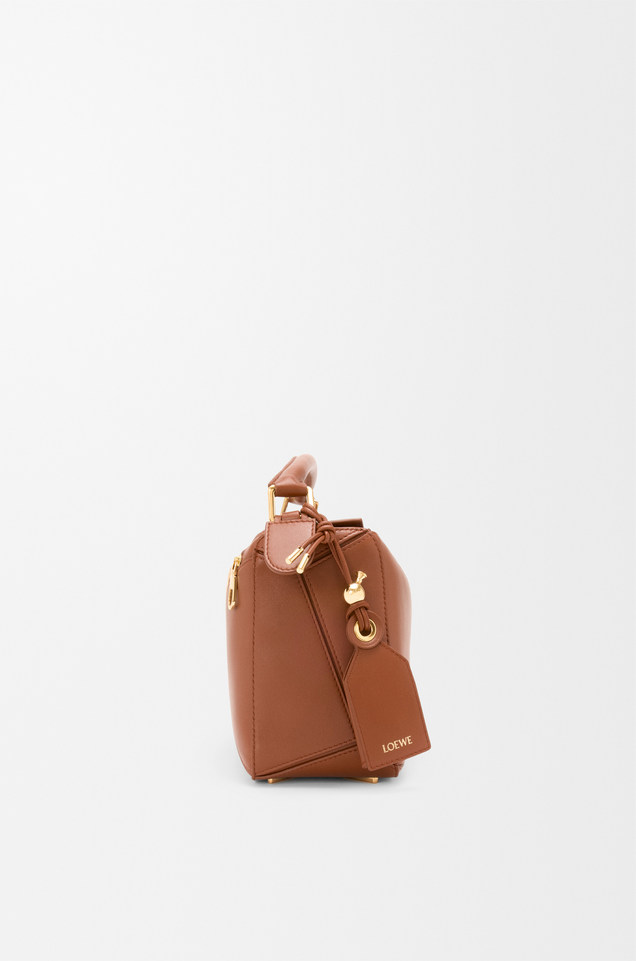 LOEWE フェザーライト パズルバッグ スモール（ナパラム） Pecan