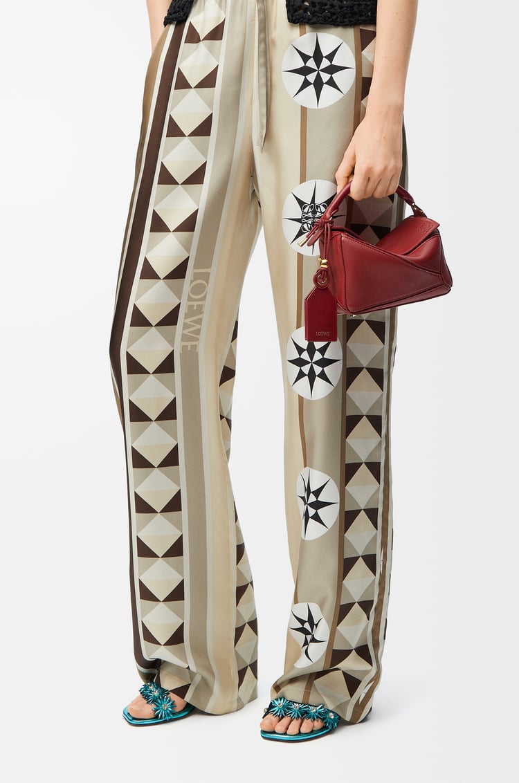 LOEWE Mini Featherlight Puzzle bag in nappa lambskin Burnt Red