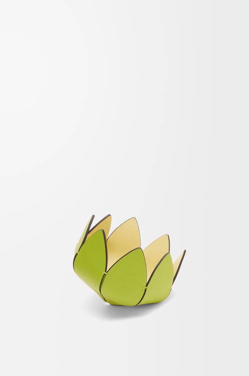 LOEWE Small cactus pin tray in soft calfskin Meadow Green