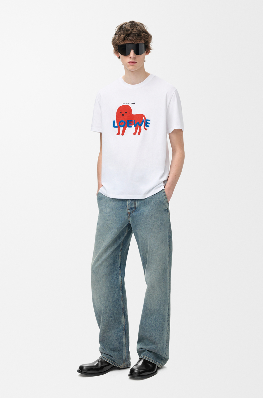 リラックスフィット Tシャツ（コットン） ホワイト - ロエベ 日本 公式 