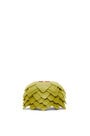 LOEWE Small flower charm in calfskin and brass Lime Yellow