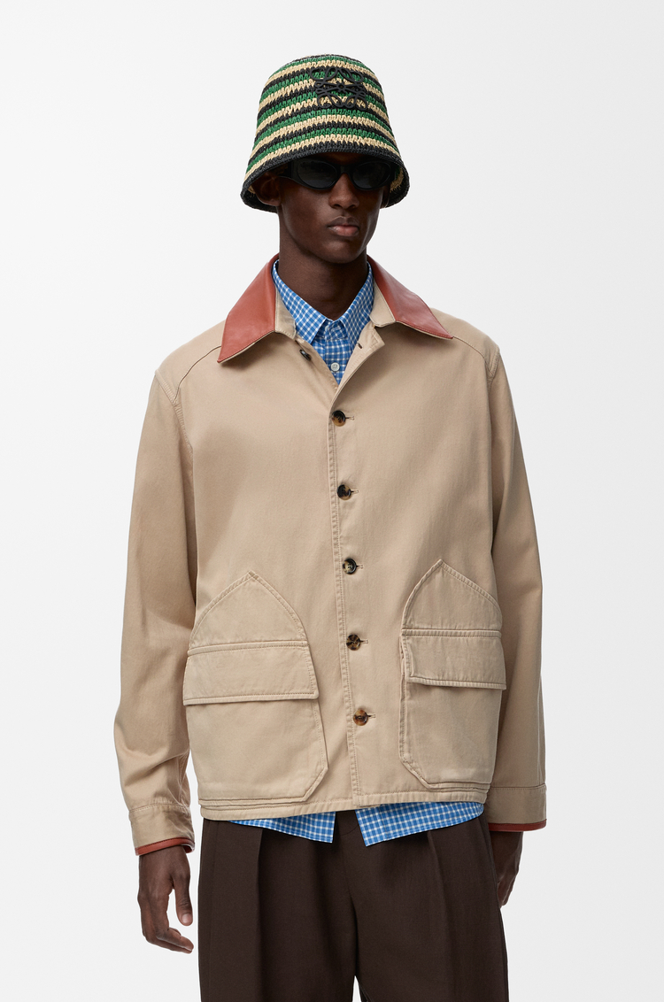 LOEWE 棉質夾克 沙色