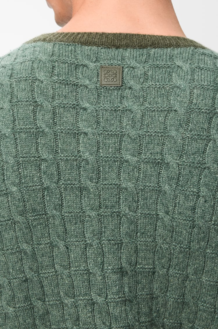 LOEWE セーター（カシミヤ） Light Green/Khaki Green