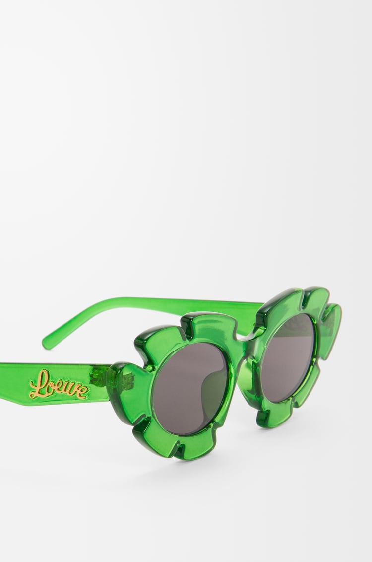 LOEWE Flower sunglasses Transparent Green