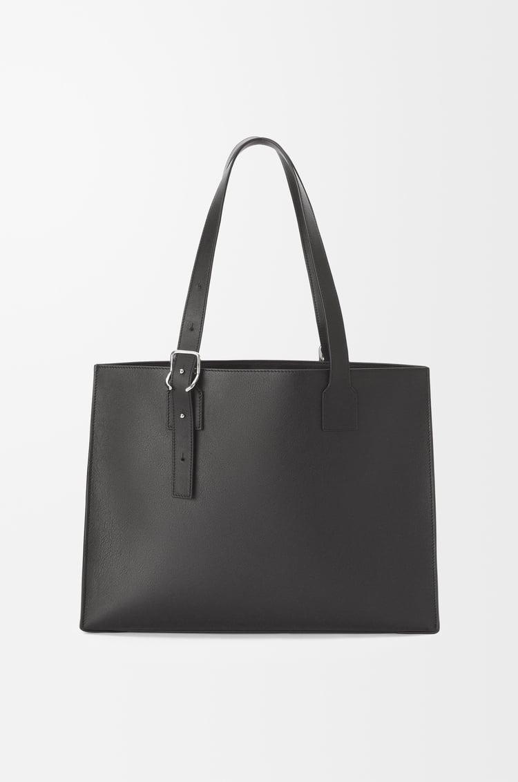 LOEWE Buckle horizontal tote in classic calfskin Black