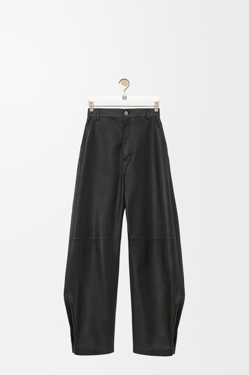 LOEWE Balloon trousers in nappa lambskin Black