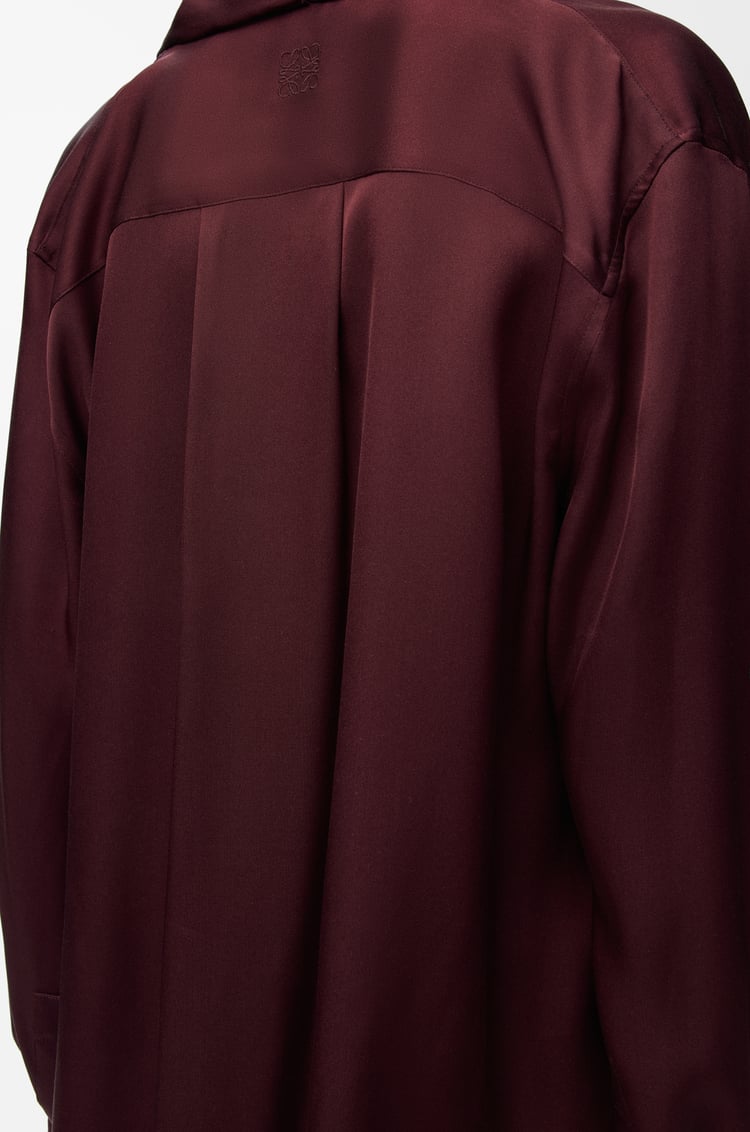 LOEWE Blusa da pigiama in seta Bordeaux