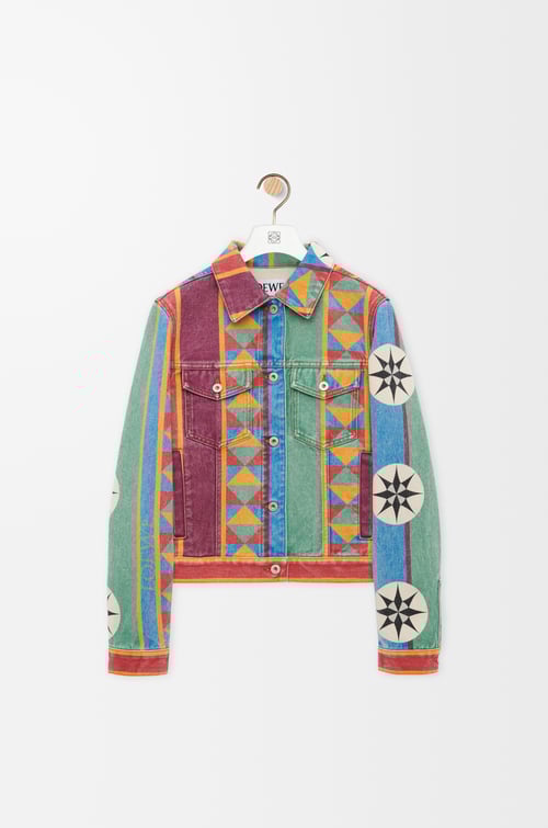 LOEWE Chaqueta en denim Multicolor