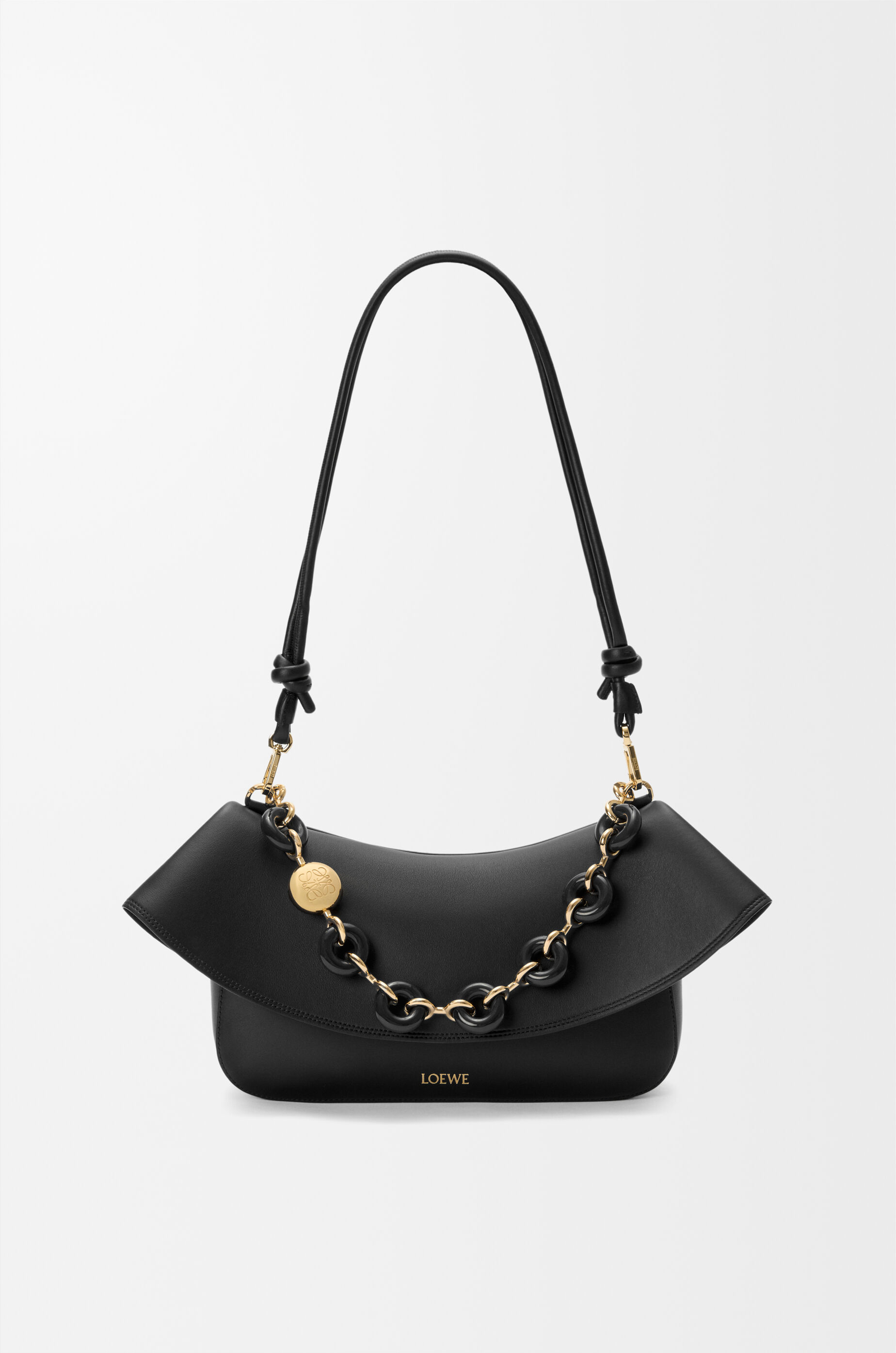 LOEWE ブラックハンドバッグ LOEWE ブラックハンドバッグ LOEWE ハンドバッグ 黒