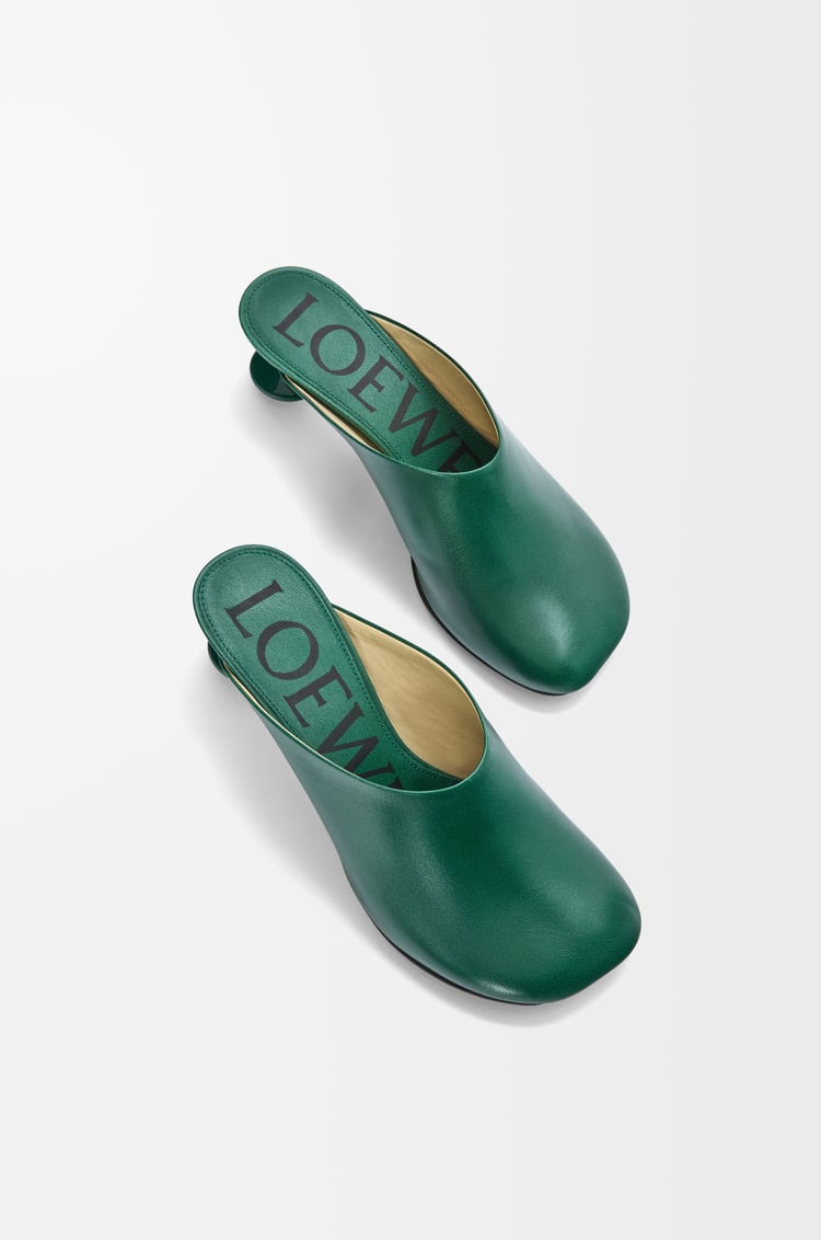 LOEWE Toy mule in goatskin Forest Green