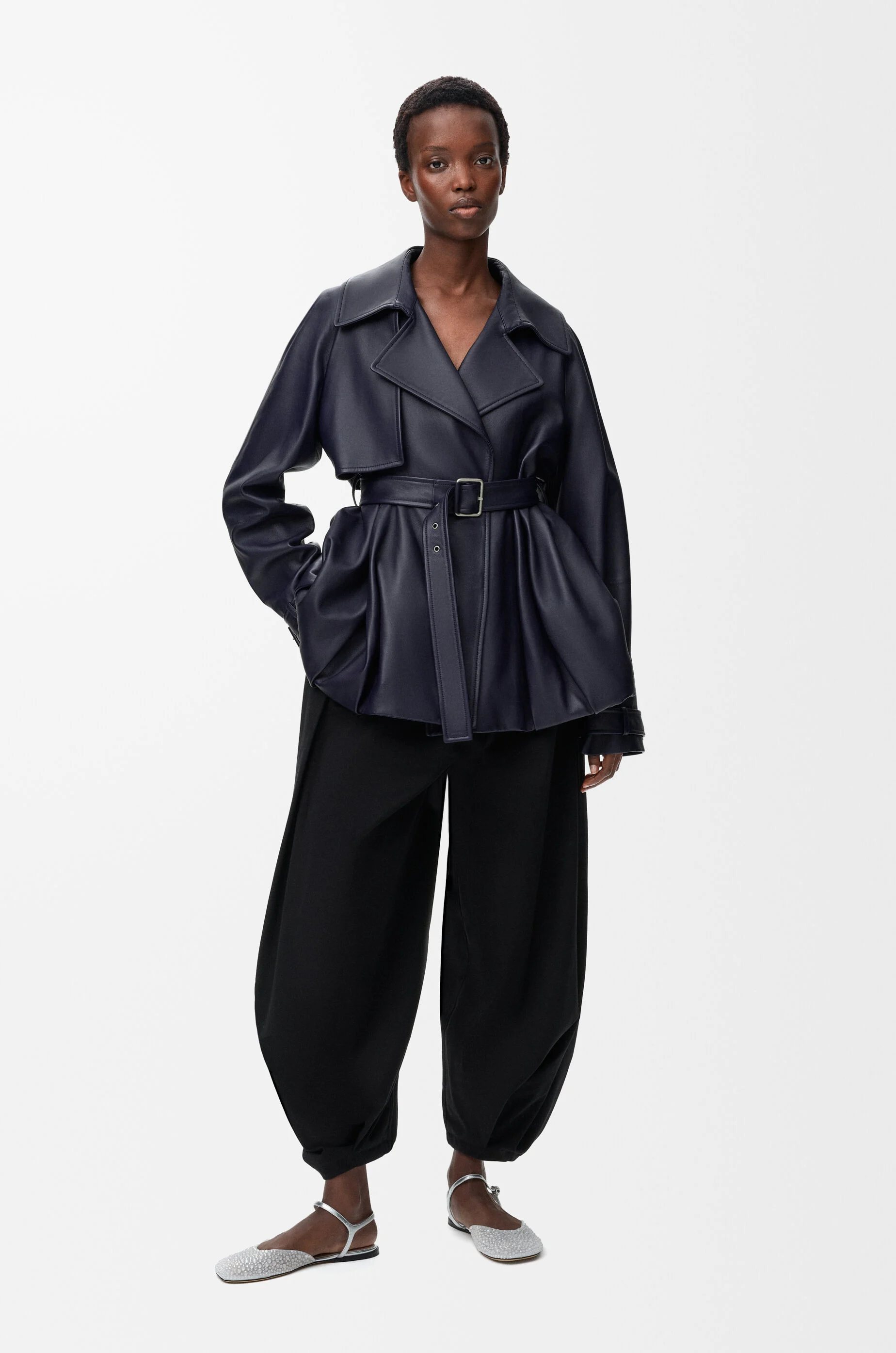 Jacket in nappa lambskin
