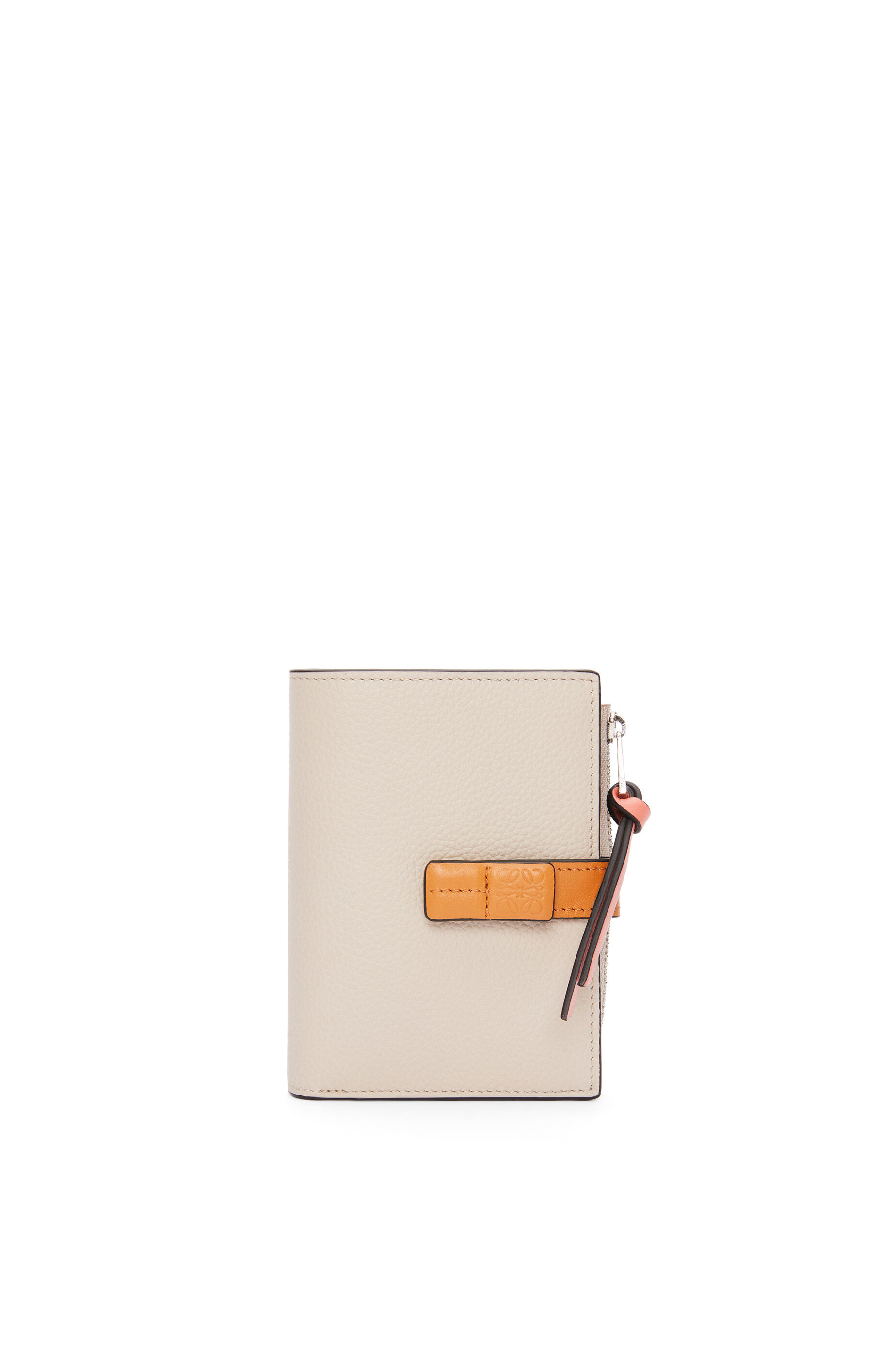 スリムジップ バイフォールド ウォレット（ソフトグレインカーフ） ライトオーツ/ハニー - LOEWE