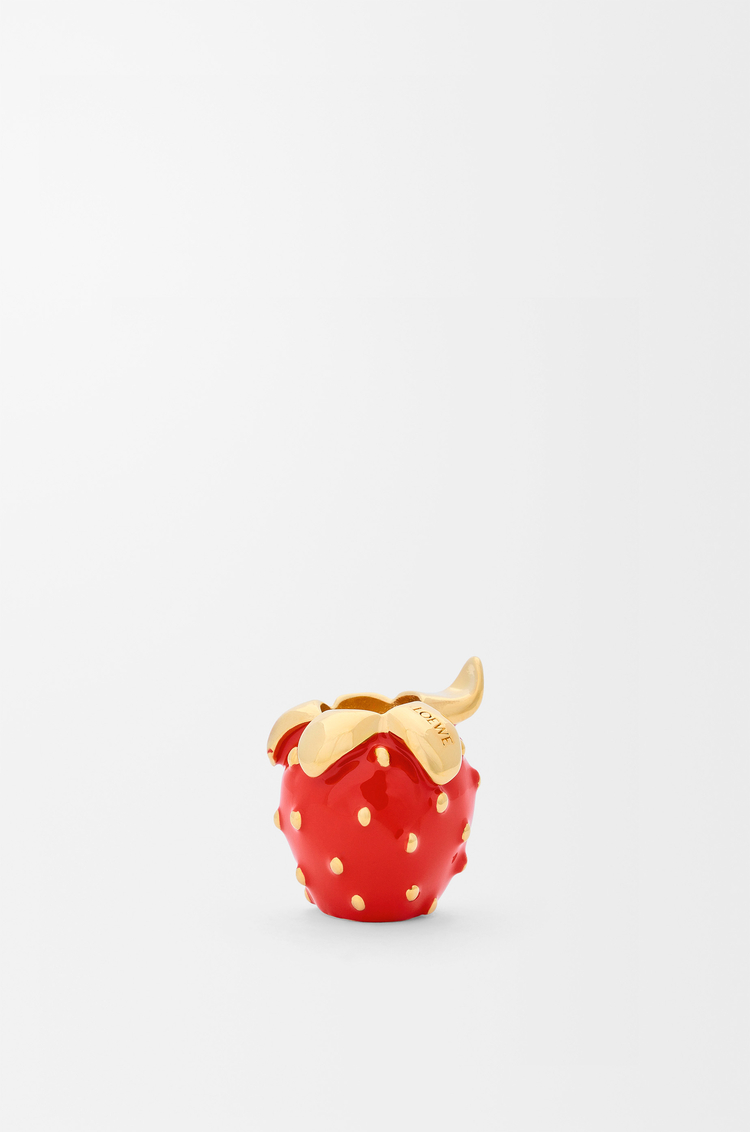 LOEWE 金属草莓骰子 红色