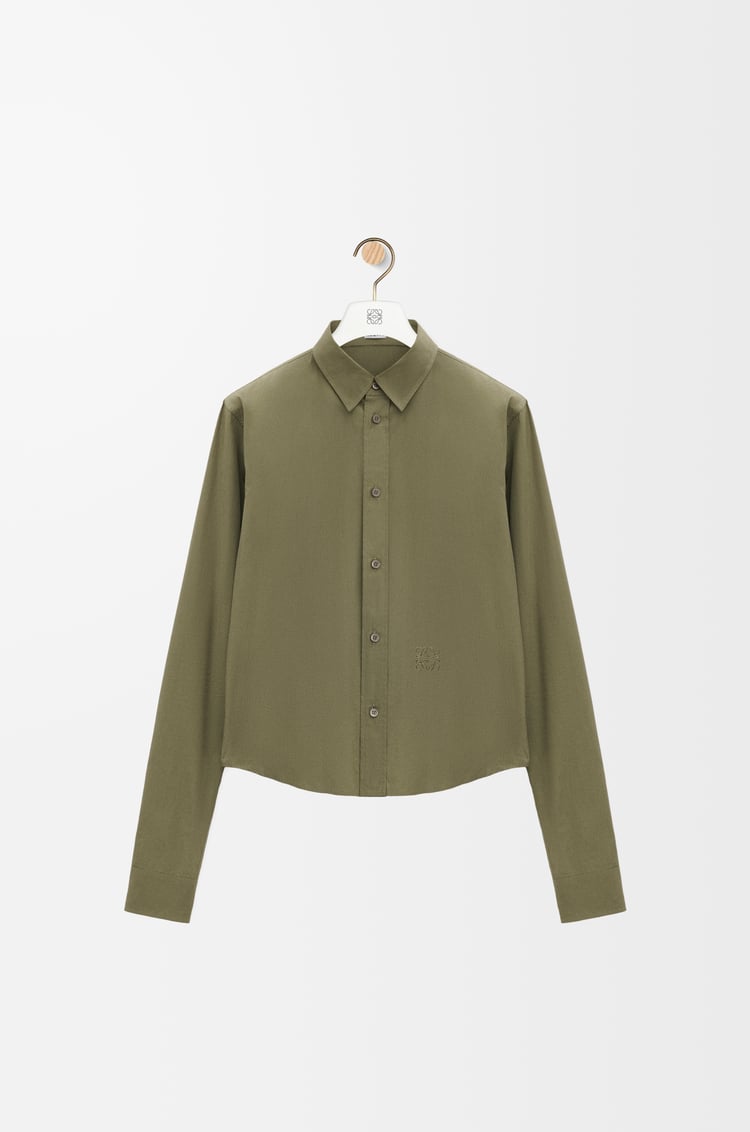 LOEWE Shirt in cotton Khaki Green