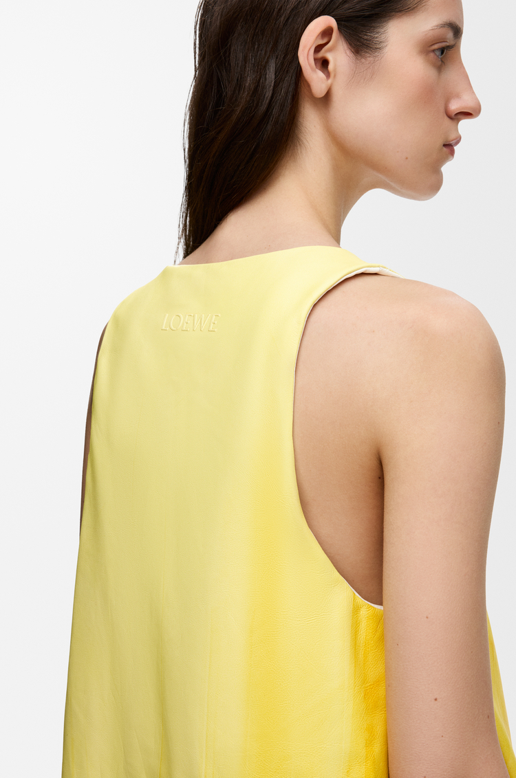 LOEWE 納帕小羊皮洋裝 黃色