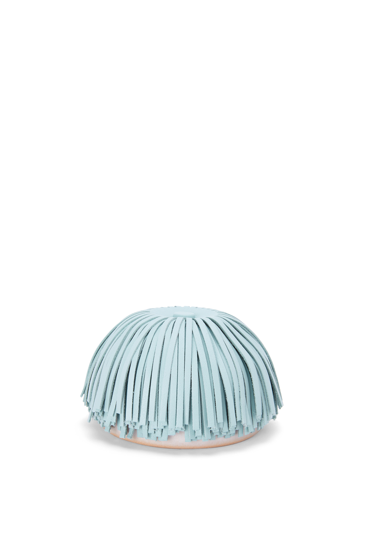 LOEWE Small tassel box in ceramic and calfskin Light Blue
