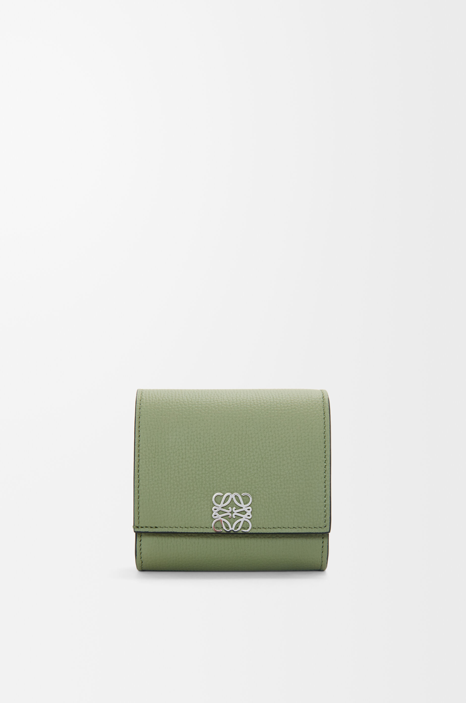 アナグラム コンパクト フラップウォレット（ペブルグレインカーフ） ローズマリー - LOEWE