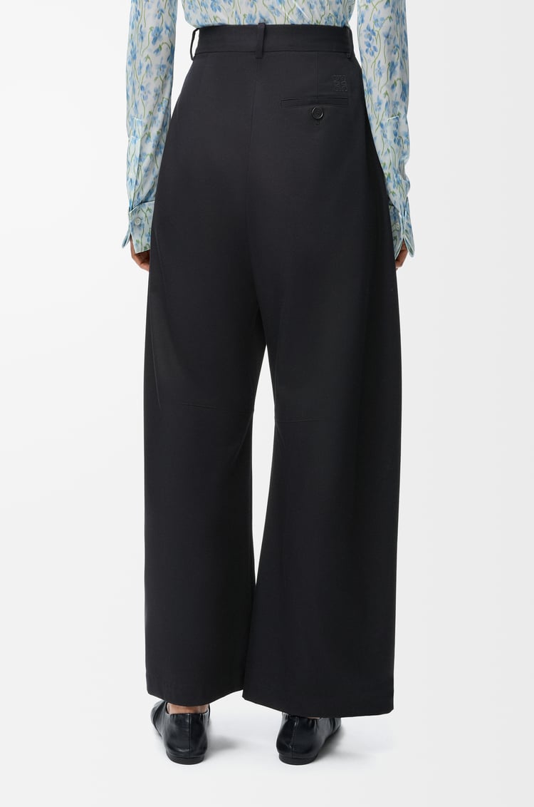 LOEWE バレル トラウザーズ（コットン&シルク） ブラック