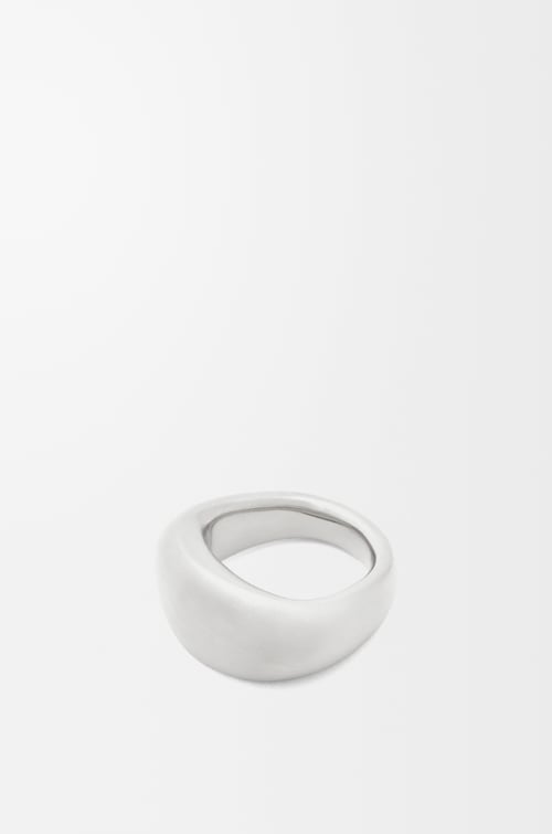 LOEWE Anillo tipo sello en plata de ley Plata