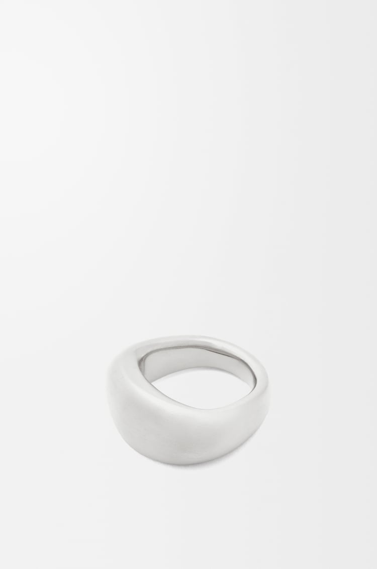 LOEWE Anillo tipo sello en plata de ley Plata