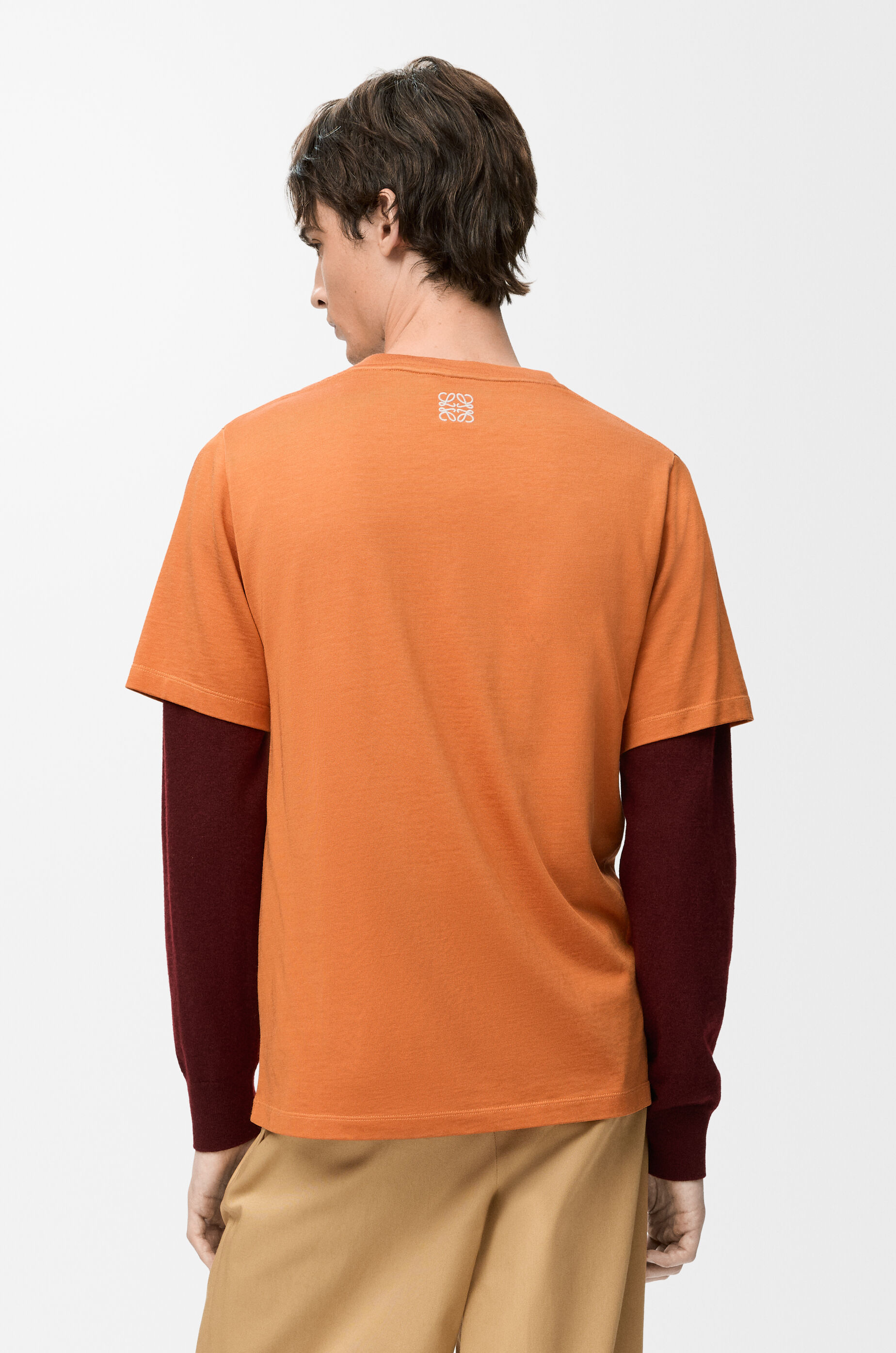 Loew ロエベ シャツ オレンジ　39 レギュラーフィット Tシャツ（コットンブレンド） オレンジ - LOEWE