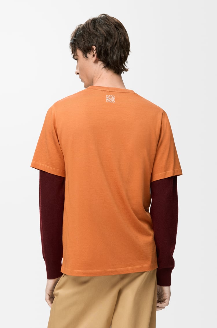 LOEWE Regular fit T-shirt in cotton blend Orange