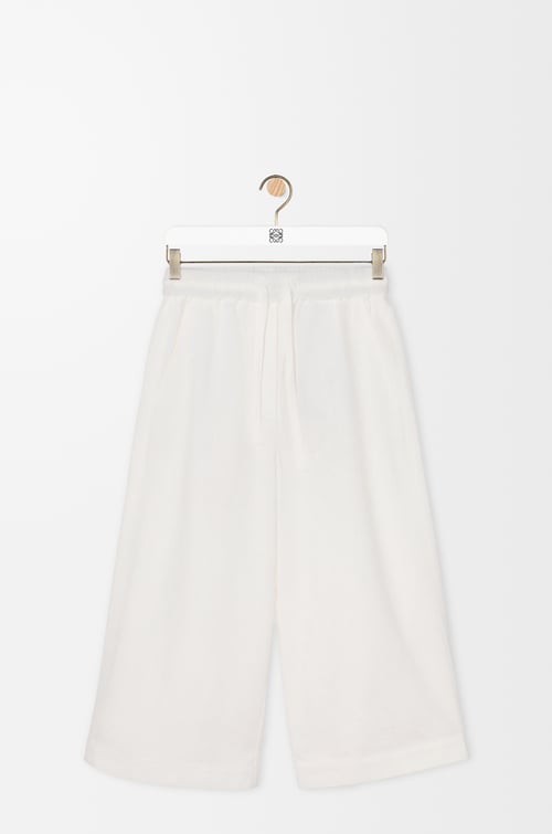 LOEWE Cropped trousers in denim White