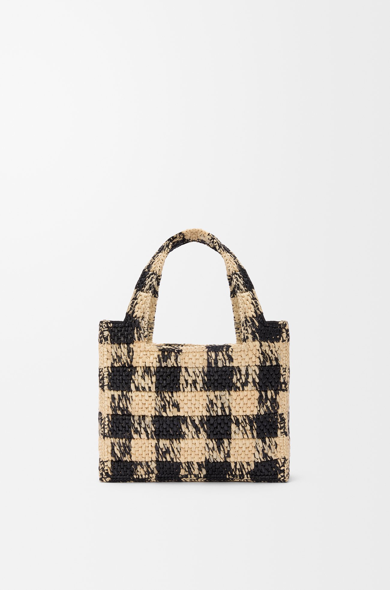 LOEWE ロエベフォント トート ミニ（ラフィア） ナチュラル/ブラック