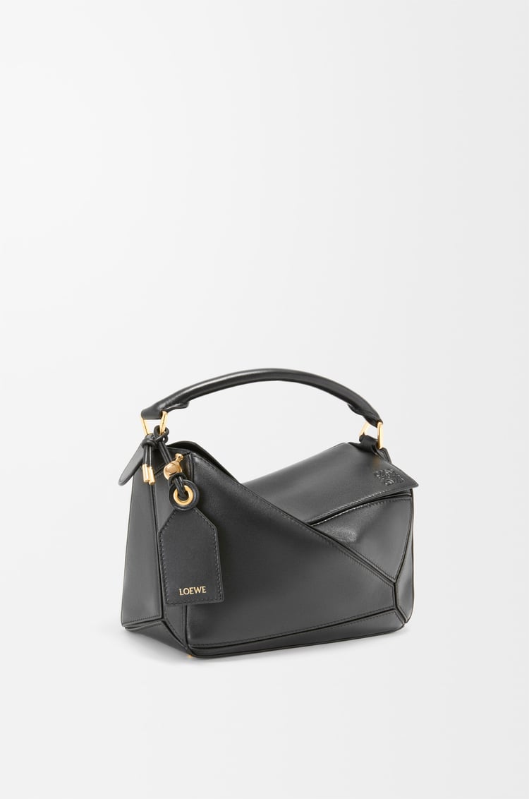 LOEWE Small Featherlight Puzzle bag in nappa lambskin Black