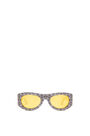 LOEWE Gafas de sol en acetato con anagrama Negro/Blanco pdp_rd
